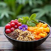 Vibrant, healthy, organic Balinese cuisine